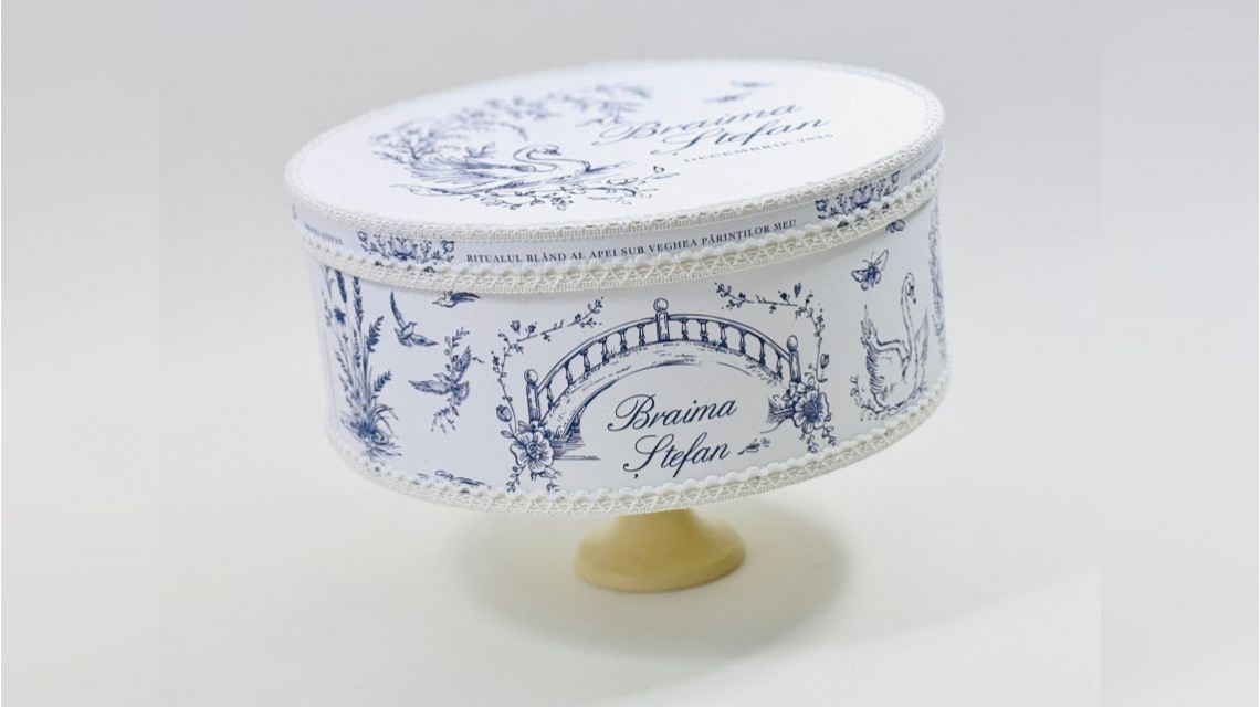 Set Prima Băiță cu nasii dupa botez Swan Lake Ritual Blând al apei pentru Băieți 42